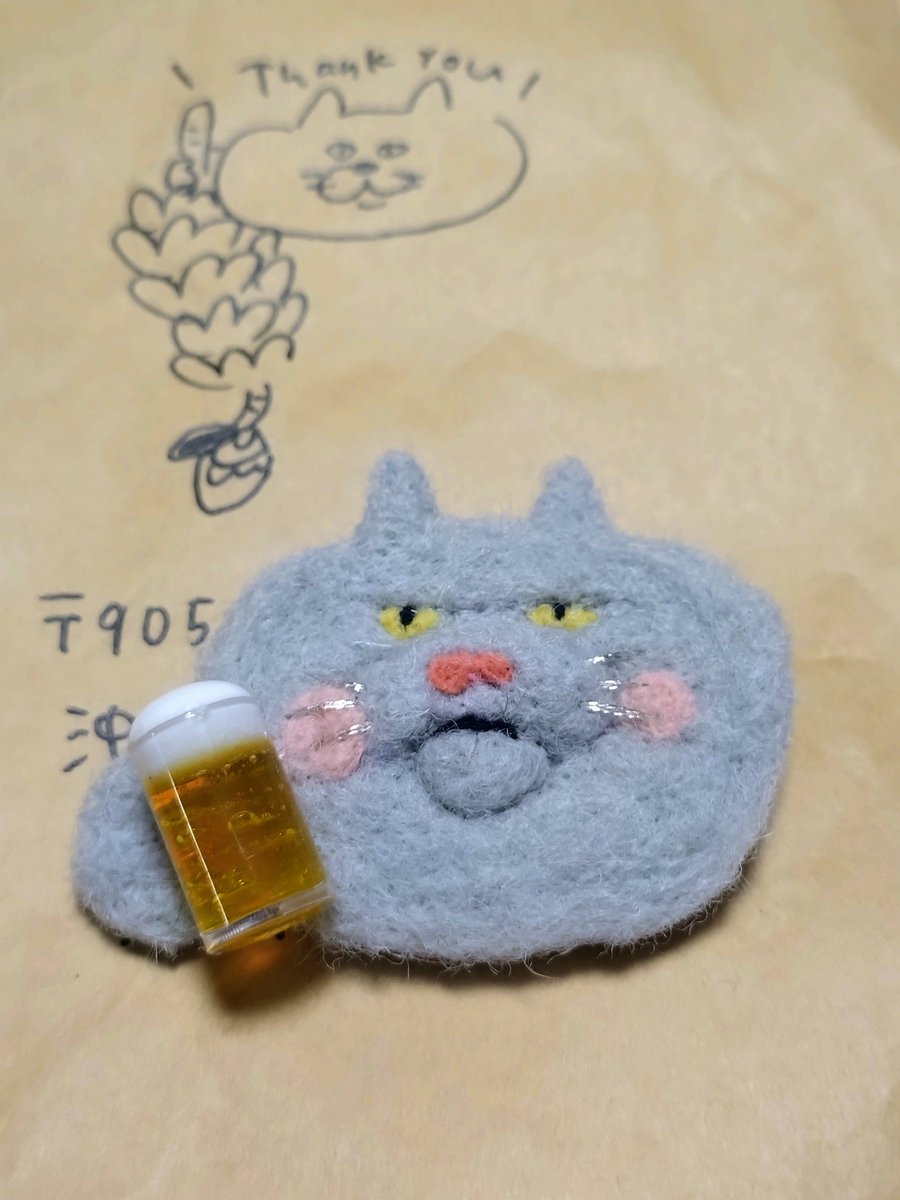 cococonokokoko's tweet photo. 沖縄北部の羊毛刺繍屋「つむぎ屋」さんから
オーダーメイドのブローチが届きました✨️

★猫とビール
★島バナナ

今迄の購入品は

★のーまんじゅう
★そばじょーぐーねこ
  こーれーぐーす付
 (沖縄ソバこぼす猫)
★ゴーヤー
★ひーじゃー(島ヤギ)
★ヤンバルクイナ
★月桃
★ドラゴンフルーツ
🌺 https://t.co/4rF7rNrY8d