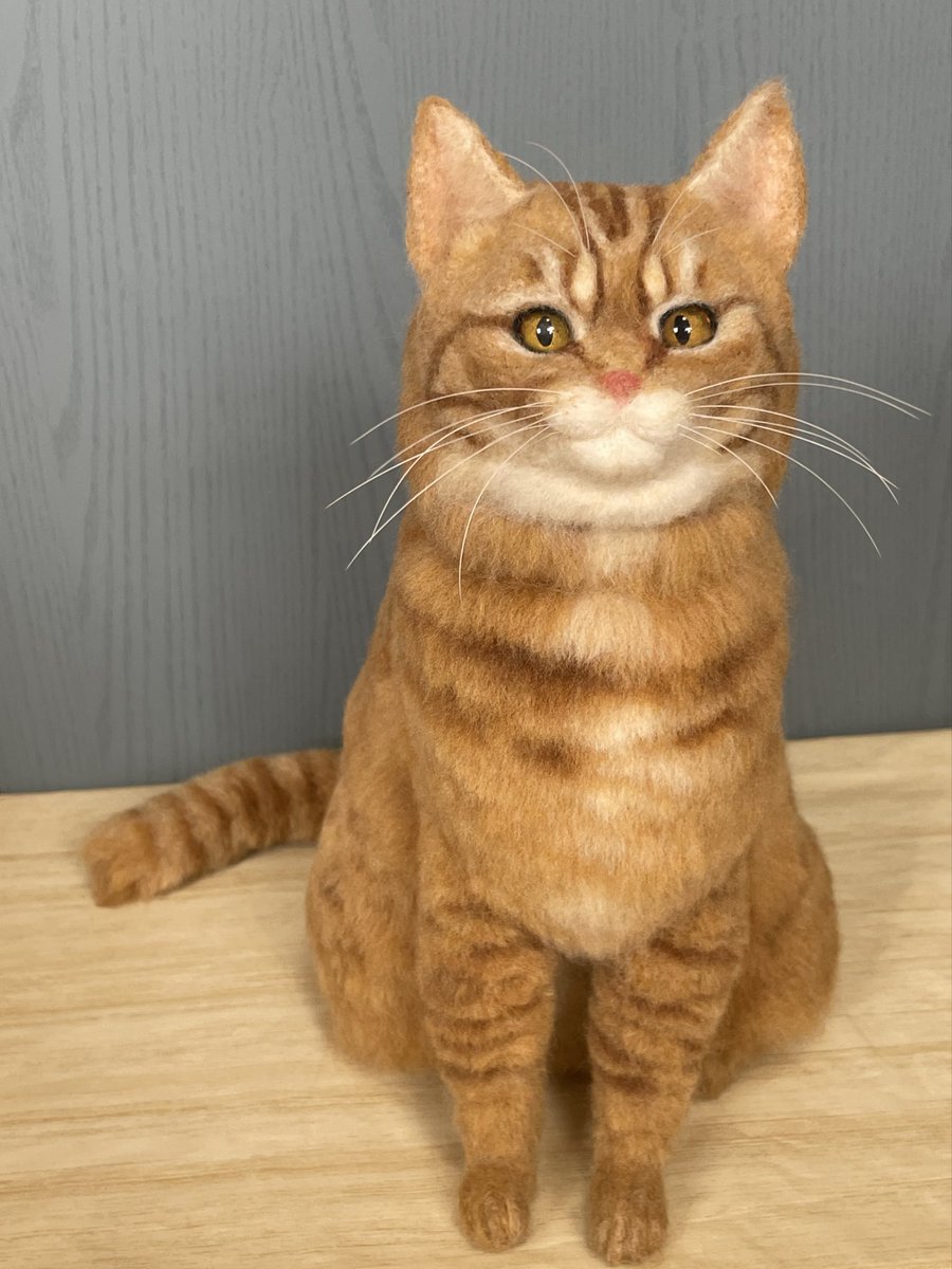 km9_tg's tweet photo. オーダーいただいた猫さん完成！
とても喜んでいただけて嬉しい☺️ https://t.co/AJBjwJEoUN