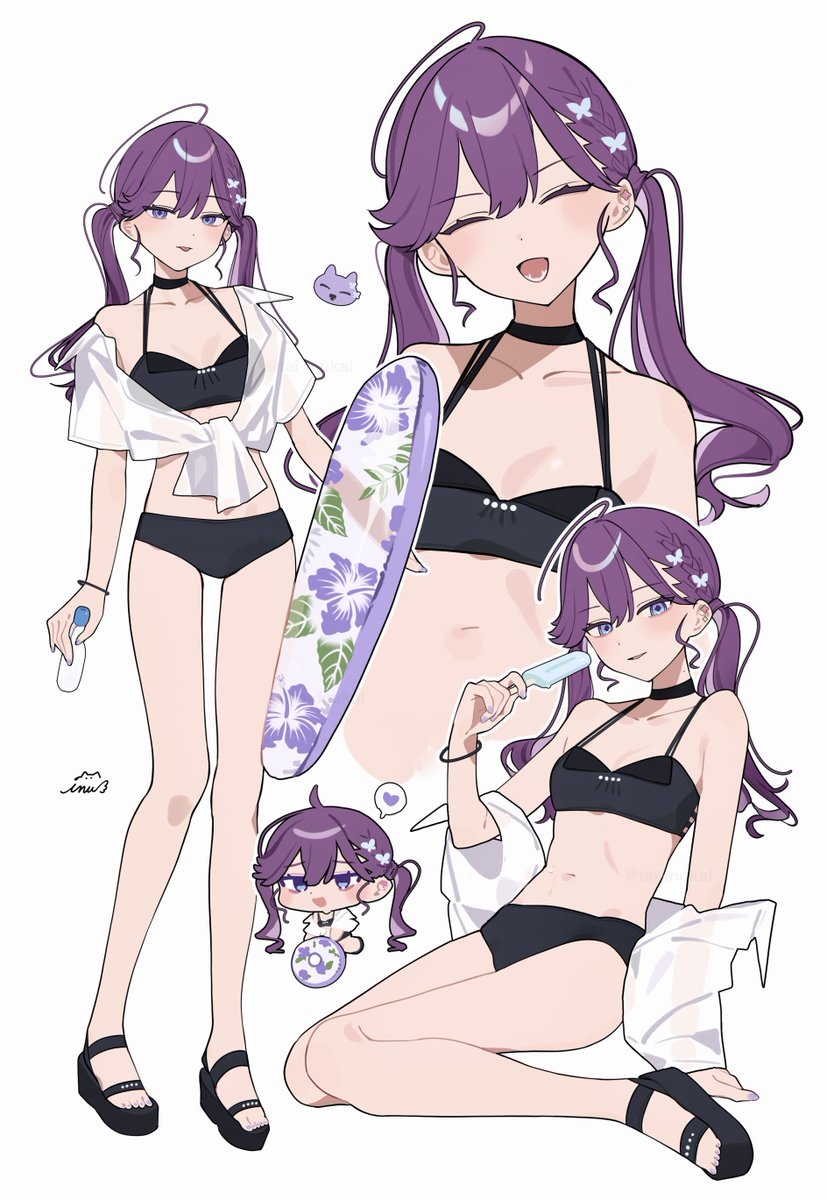 akashiki_'s tweet photo. RT @tai_inukai: 水着燐羽🦋 https://t.co/MAbeU3b2zC