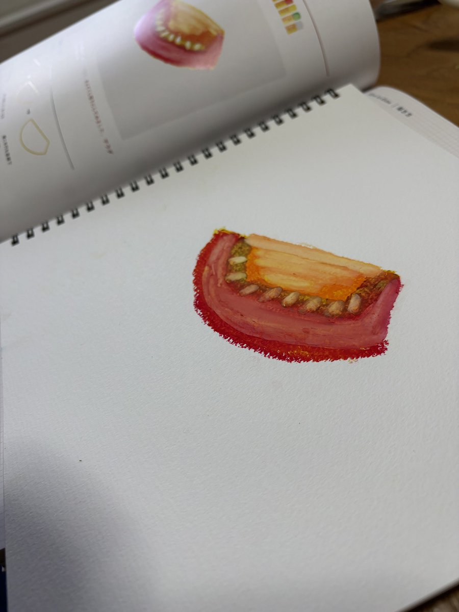 th104315's tweet photo. 12作品目
#クレパスで描きました

トマト食べられるようになりたい。
七夕の願い決定やな https://t.co/qDKpo3nH8F