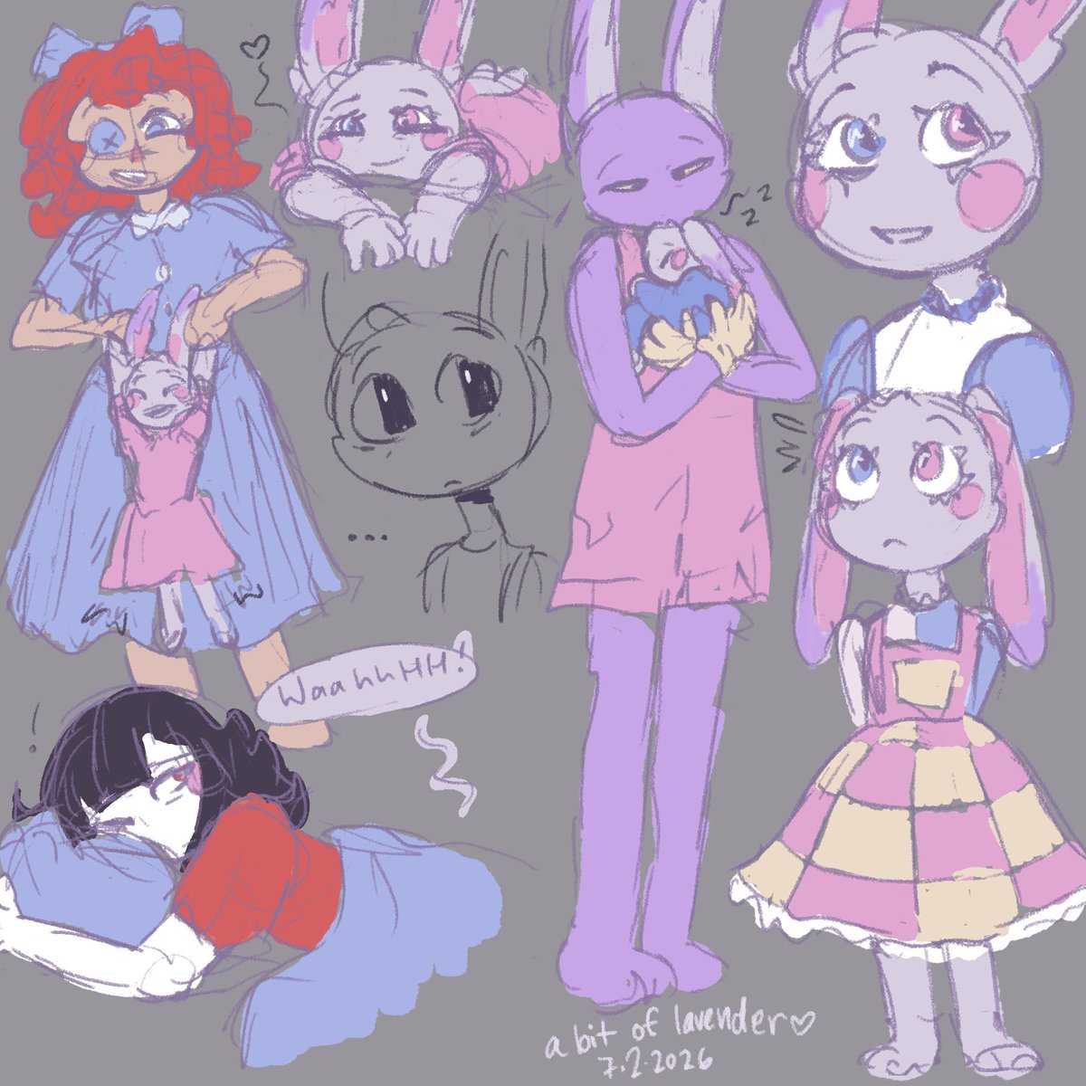 abitoflavender's tweet photo. babee sketch dumb #anotherkindofescapeau #abitoflavender #funnybunny #tadc https://t.co/OccVZSrr91