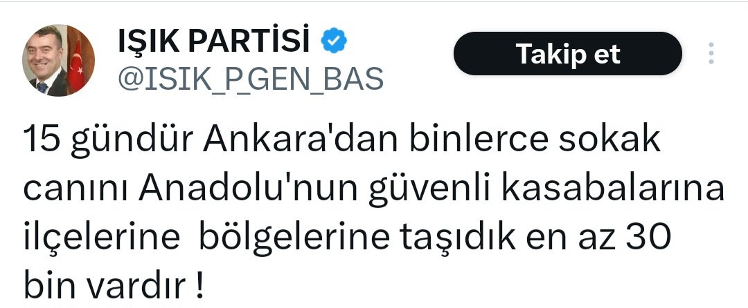 sarseven's tweet photo. Buyur, burdan yak❗️❗️❗️

15 gündür Ankara'dan binlerce sokak canını Anadolu'nun güvenli kasabalarına ilçelerine  bölgelerine taşıdık en az 30 bin vardır ! https://t.co/SM9WrtqxtK
