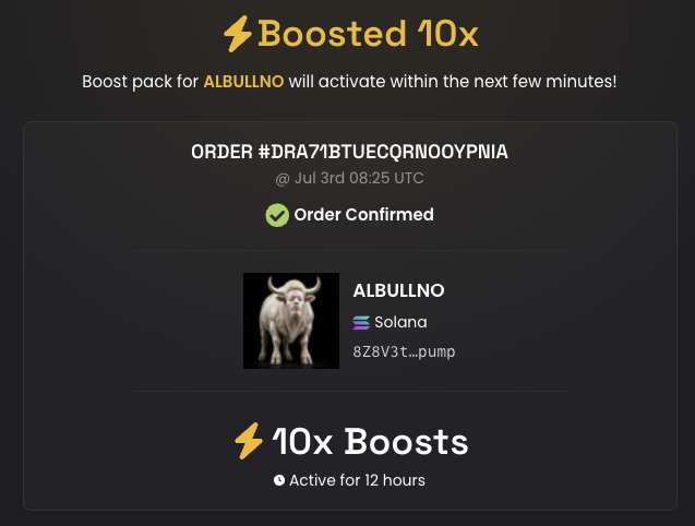 gabagool_eth's tweet photo. $ALBUNNO Boosted on DEX @dexscreener @dex_kolwatcher @blknoiz06  🐂🤍

CA: 8Z8V3tavd4dEy8kSJw6TJWYFMAgntbdkowwa26tGpump

https://t.co/ozRu3fb9eQ https://t.co/5Tbtqdb61T