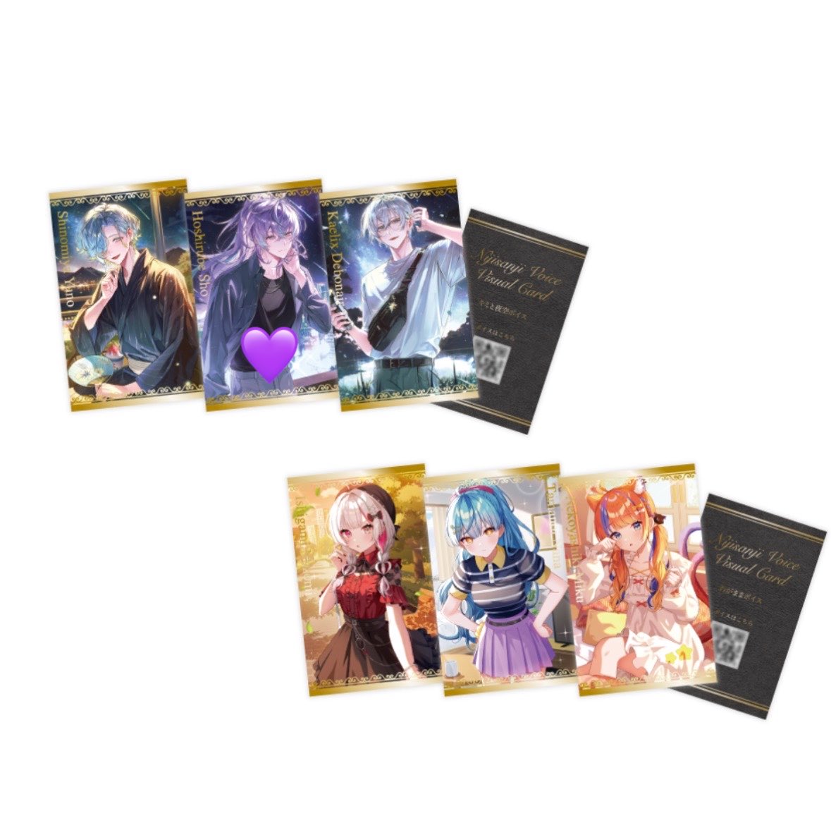 mook__slv's tweet photo. 【交換 仮約束】にじさんじ ボイスビジュアルカード 7月 キミと夜空ボイス わがままボイス 

求▶︎💜
譲▶︎💜以外の方

⟡OSにて10↑購入予定
⟡郵送での交換

お気軽にお声掛けください♩ https://t.co/oUVT2flFAn