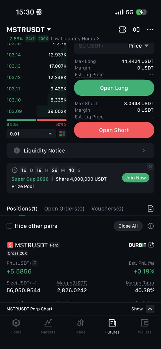 0xDonmike's tweet photo. Shorting Michael Saylor with a $56K position just to lock in $5 profit. My trading goals are beyond your understanding

Stock + Commodities + Forex are on @ourbit 

Low fee / Cashback https://t.co/Qb0L0pxYIh

My Infor https://t.co/OHgKDfPjQb

#Ourbit $MSTR $BTC $ETH #SuperCEX https://t.co/2DqB6WNY00