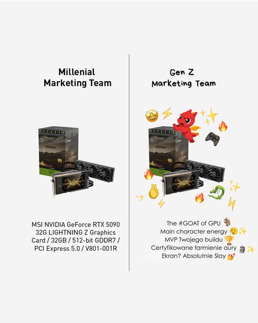 msi_polska's tweet photo. No więc.. Po której stronie jesteś?
Tak czy inaczej, ta karta to sztos.
#LightningZ #RTX5090 #MSIGraphicsCard https://t.co/4fhmo8d9PN