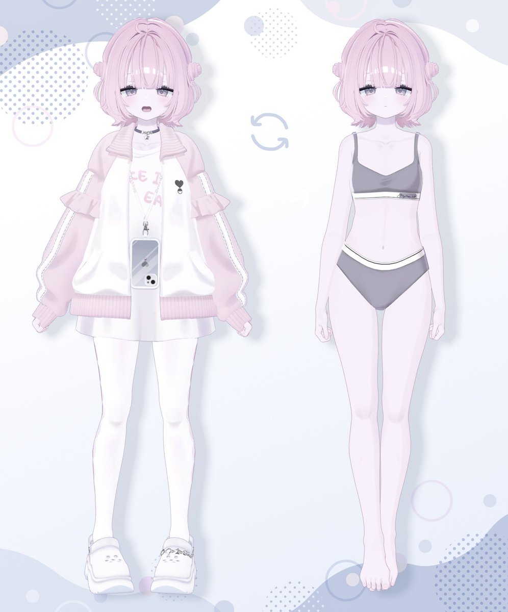 suzu_3d's tweet photo. うららちゃんは、服の形で着ぶくれして見えますが、脱ぐとしっかり等身あります！
色々な服が似合うようなバランスを目指しましたദ്ദി＞ᴗ＜)
 #Urara_3D https://t.co/FzZVkV6jCo