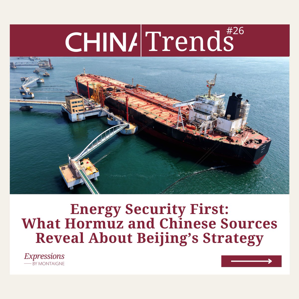 i_montaigne's tweet photo. 1/ 🌏 Face à un marché mondial de l’énergie volatile, comment la Chine gère-t-elle sa dépendance aux importations ? Quatre spécialistes décryptent la stratégie de sécurité énergétique de Pékin dans le nouveau numéro de #ChinaTrends. 👇 https://t.co/vRJd5lXK4k