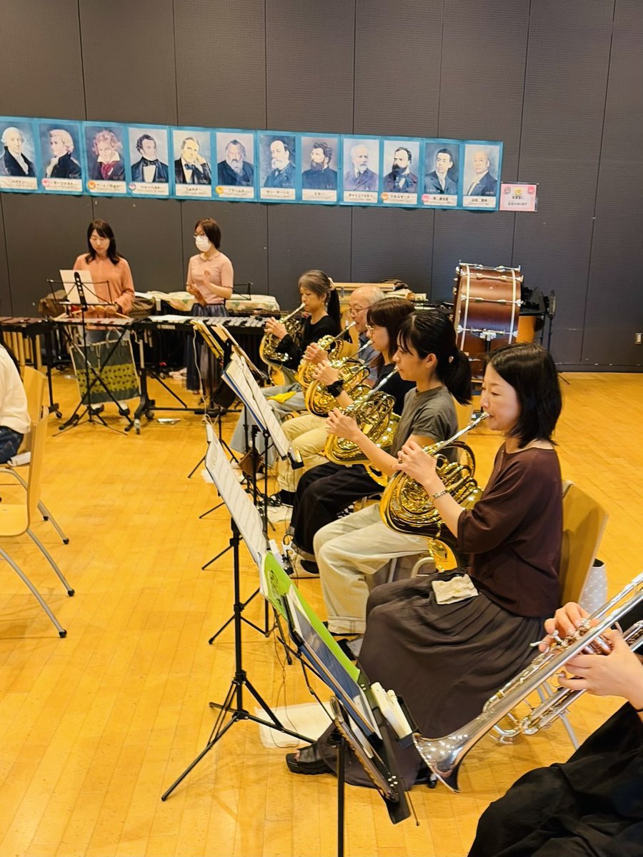 harmoniaherbert's tweet photo. 今週も演奏会に向けて練習しました🎺

写真は木管セクションとホルンパートの様子です📷✨
細かなリズムやバランスを確認しながら、一つひとつの音を大切に、本番に向けて演奏を仕上げています😊

団の雰囲気が少しでも伝われば嬉しいです♪

見学も随時受付中！
お気軽にお問い合わせください🌸 https://t.co/R225JPHmPN