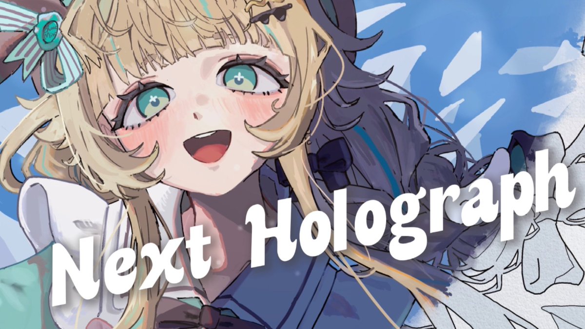 nishiki_ciao's tweet photo. team「美術室に忘れた色」
title：Next Holograph
#ボカデュオ2026 #VocaDuo2026

now on release🎨
https://t.co/eXWpUSTHTw

Music：くののみ（@qnonomi）
vocal：二色ちゃお（@nishiki_ciao）
Mix ：しもじー（@simomo_13）
animation : あまのとう（@ama_no_tou）
Illustration：ばじろん（@baji_pic）
movie：おしお.（@OshiO_4O）
bass : hinode°（@hinode_kasa）