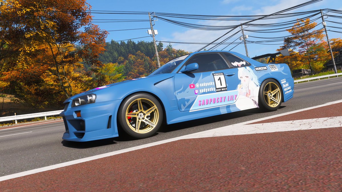 hehehe viewer @/menesherlock made cool itasha in Forza Horizon