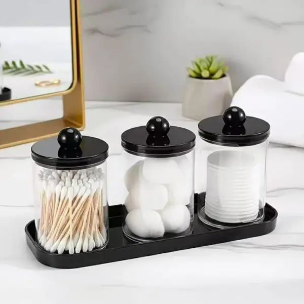uniquehousecoll's tweet photo. 3-Pack Bathroom Organizer Set

1900/=

 3 storage jars with lids
 Includes a matching tray
 Perfect for Q-tips, cotton balls &amp; floss picks 

Call/WhatsApp: 0706273438 
https://t.co/AA3QKcMaA4 https://t.co/r4EkSGha2P