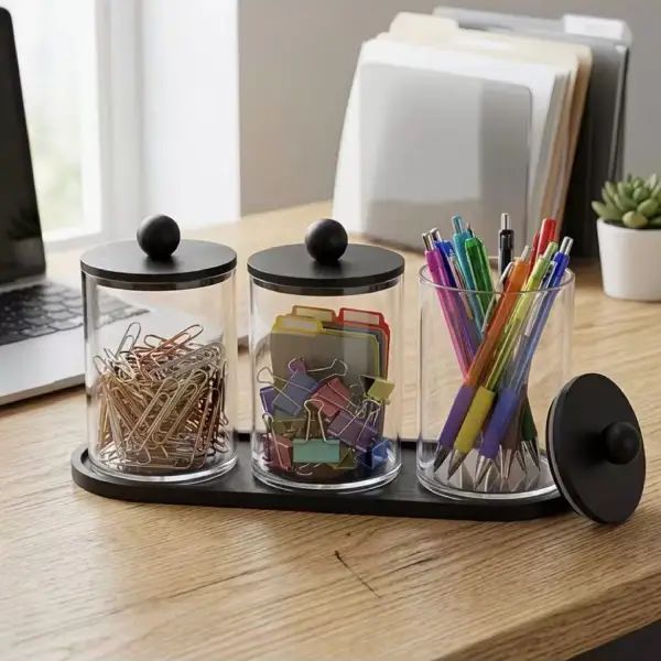 uniquehousecoll's tweet photo. 3-Pack Bathroom Organizer Set

1900/=

 3 storage jars with lids
 Includes a matching tray
 Perfect for Q-tips, cotton balls &amp; floss picks 

Call/WhatsApp: 0706273438 
https://t.co/AA3QKcMaA4 https://t.co/r4EkSGha2P