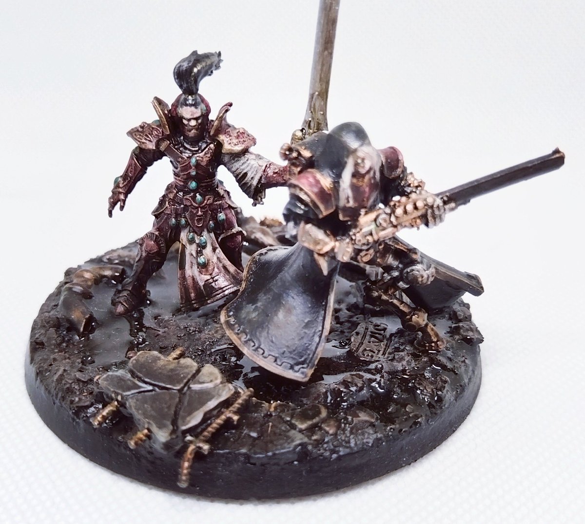 FEBBM3's tweet photo. Some ugly bastards (actually  Sa'kan is a good boy) and WIP base for miniature of 30K Iron Warrior "The Minis Painter"

#Warhammer40k

🧵 https://t.co/0A4L17yfrK