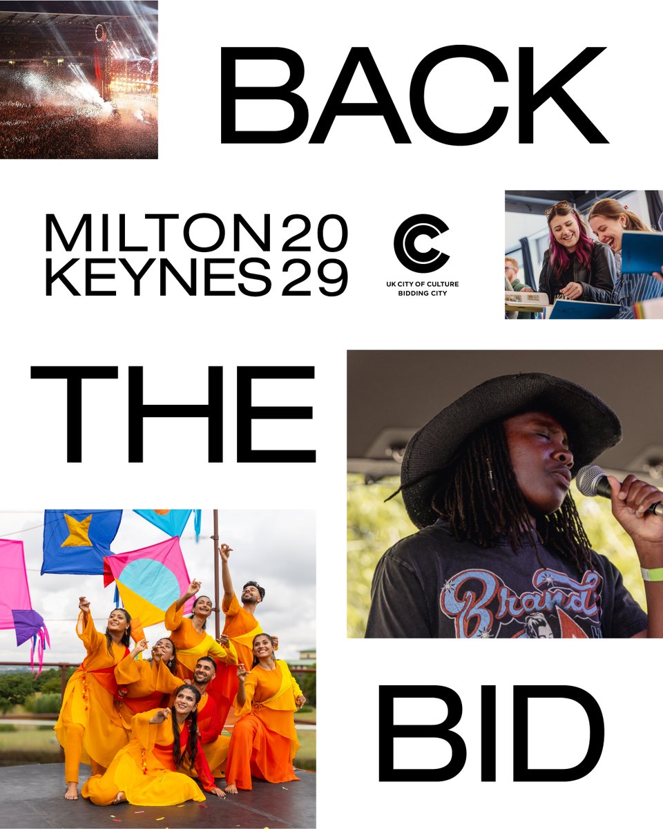 StablesMK's tweet photo. Back The Bid!    

We're proud to support Milton Keynes' bid to become the UK City of Culture 2029.  

More info👇
https://t.co/OA31Ez12z4

@mkcouncil | @DestinationMK | @DCMS 

#MiltonKeynes2029 #BacktheBid https://t.co/EgbskJ96vk