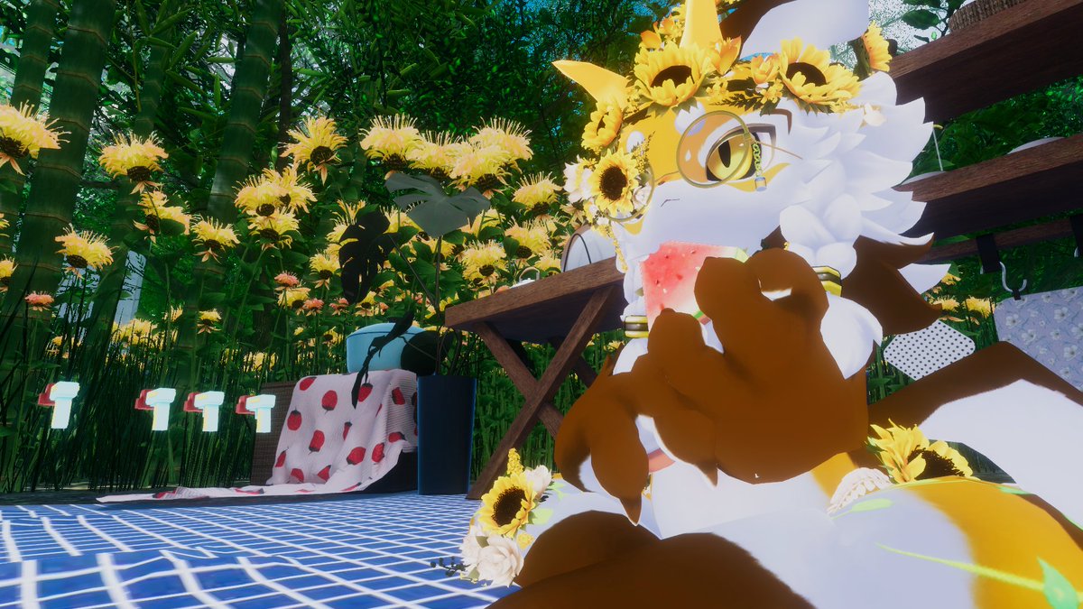 YuTaVRC's tweet photo. 夏を満喫する向日葵ちびとら
#VRChat https://t.co/FmfKl0yzwH