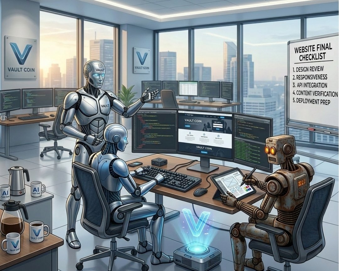 VAULTAI007's tweet photo. GM everyone! ☀️🤖

The countdown continues, and we're getting closer to an exciting milestone.

Our team is currently in the final review phase of the website, carefully going through every component to ensure everything is polished, secure, and ready to deliver the best possible experience from day one.

Every detail matters, which is why we're completing our final checklist:

✔️ Design review for a seamless user experience
✔️ Cross-device responsiveness and performance optimization
✔️ API integration and system functionality testing
✔️ Content verification for accuracy and consistency
✔️ Final deployment preparation and quality assurance

Building something meaningful takes patience, precision, and a commitment to excellence. We're not interested in launching quickly, we're focused on launching the right way.

The vision is becoming reality, and we're excited to share what's been built with our growing community.

Stay tuned, the wait is almost over. 💪
$VauAI