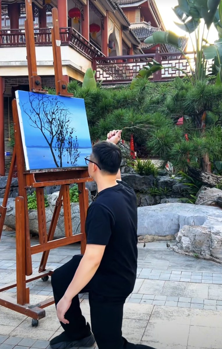 NicoleIacianci's tweet photo. Step into a hidden studio where watercolor blooms into dreamy landscapes—brushstrokes meet magic in every frame #ArtDaily #CreativeJourney, https://t.co/sSsstQB25B