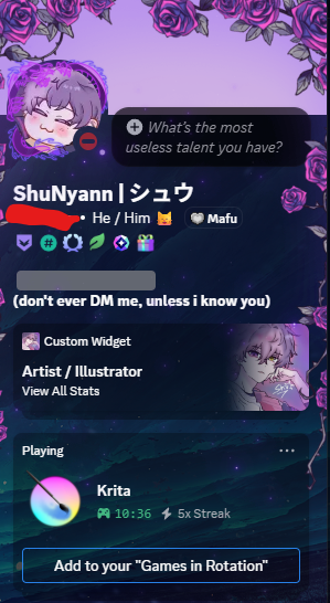 ShuKyuno's tweet photo. Nice new custom widget xD https://t.co/IgKPJxMSg5