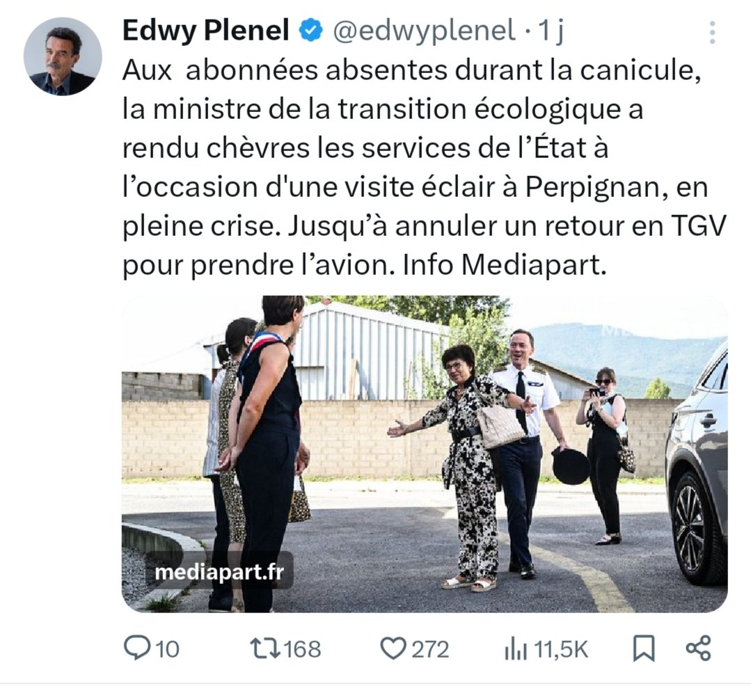 AlbinVoibert's tweet photo. Alors que Nous devons impérieusement Nous rassembler autour de La Nature et Le Vivant.
Hors-jeu, Disqualifiée.
@edwyplenel 
@Prefet79 @Ecologie_Gouv 
@gouvernementFR @Elysee https://t.co/Im4AB94Qyz