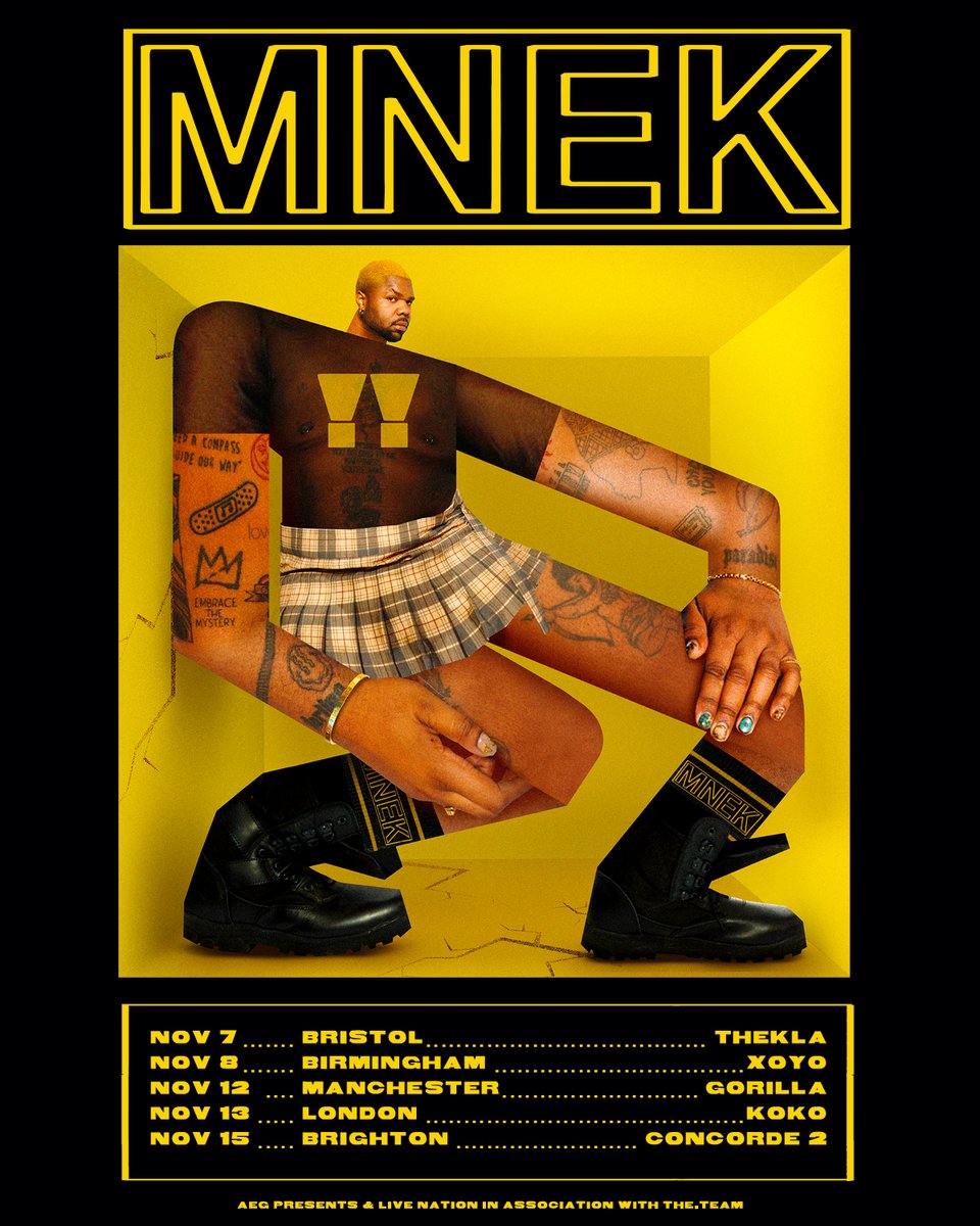 concorde_2's tweet photo. 💥💥 Just Announced 💥💥

We are excited to announce that @MNEK will be hitting the C2 stage in November! We will be having an exclusive venue pre-sale that will be available from 10 am on Monday at https://t.co/KtQrYKu02g https://t.co/m9vpQ0vReY