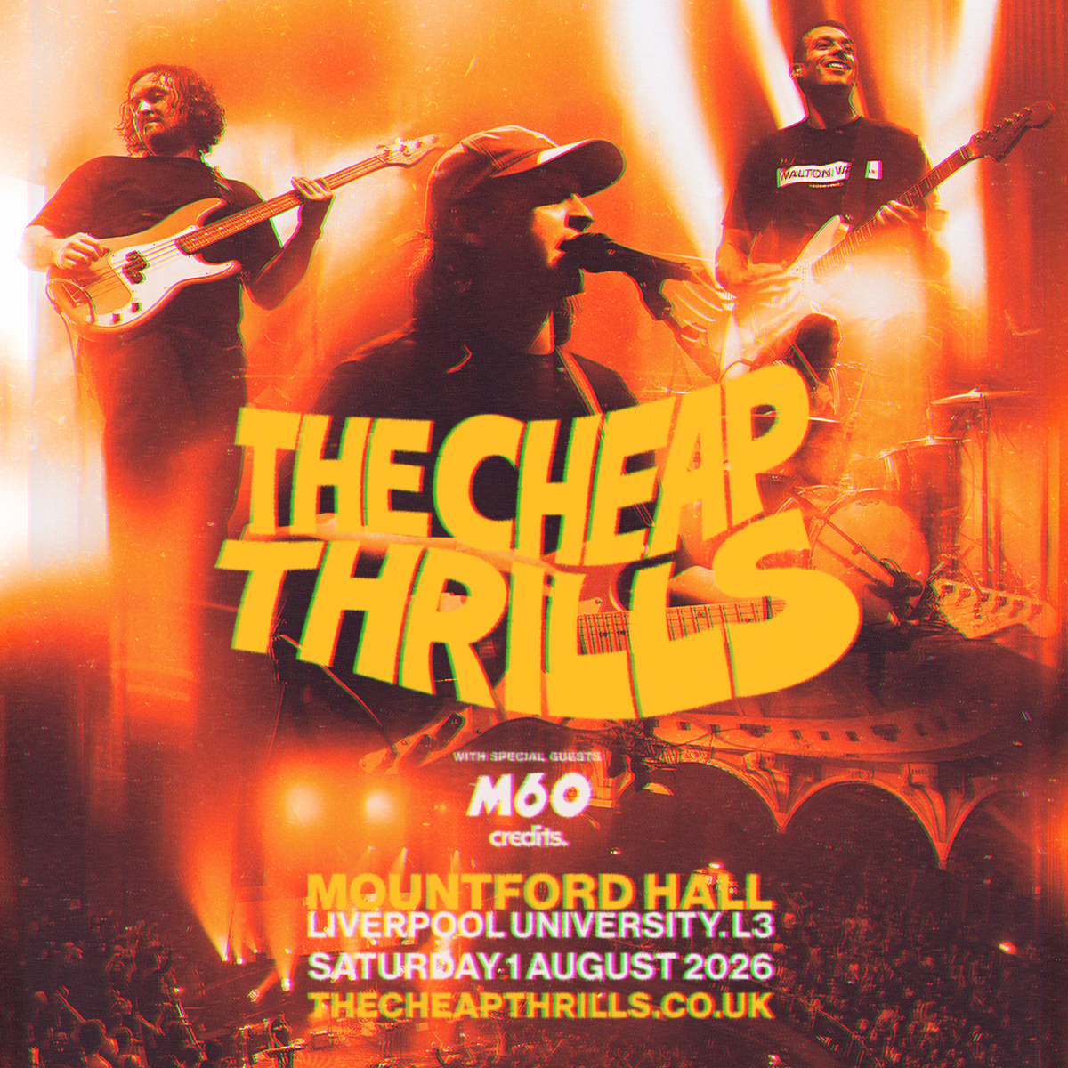 O2AcademyLpool's tweet photo. Liverpool! Unfortunately Permanent (Joy) are no longer able to support The Cheap Thrills due to illness, we wish them all the best! M60 will now be supporting on this now.

This show is sold out. Info via; https://t.co/SM3zfM4Ey2 https://t.co/fUwCK39WlP