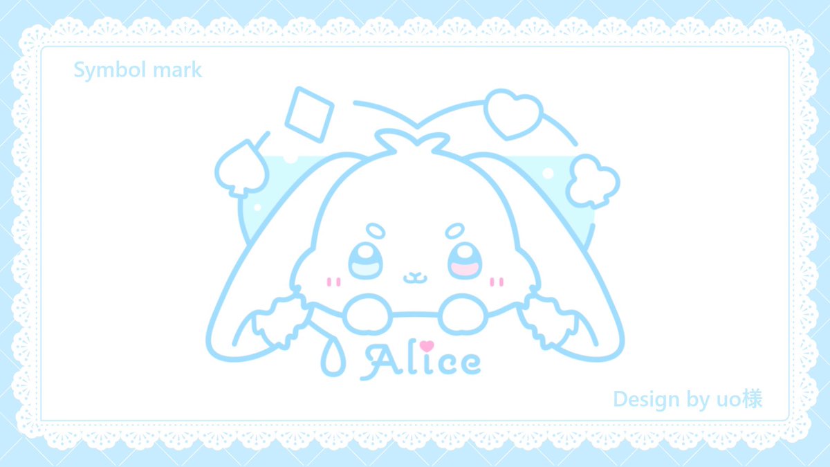 Alice_Minamo's tweet photo. ✨／

📢 実はシンボルマークも❕

✨＼

ありすのお供のうさぎさんが入ってる
シンボルマークになってます🐰🫧

今後グッズなどに登場すると思うので、
お楽しみに☺️♡ ´‐

🎀ご制作：うお 様( #pukapuka_o ) https://t.co/O5czbEvvJr