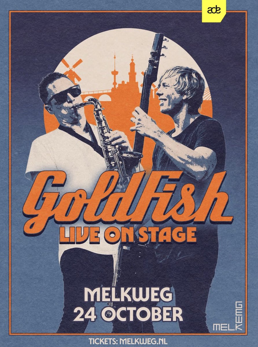 GoldFishLive's tweet photo. Amsterdam we’re coming home 🇳🇱

Excited to be back for ADE this October, see you at Melkweg on October 24. https://t.co/6TbNY19JhA
