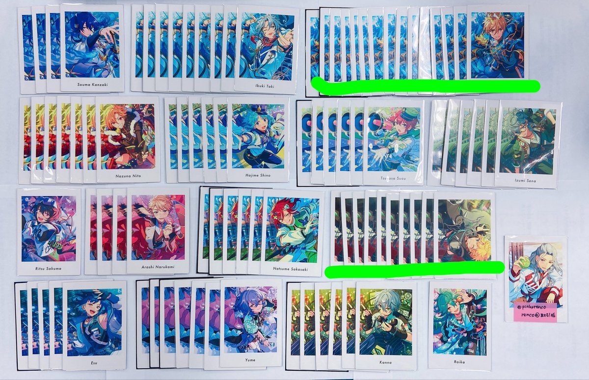 pinkyrenco's tweet photo. 【交換】 あんスタ ぱしゃっつ Vol.6

譲：画像1〜3

求：6A 凪砂

🟥赤線は🟩緑線より同数含む交換

3〜郵送交換希望
※都内手渡しは要相談
お気軽にご相談ください。

よろしくお願いいたします。 https://t.co/p5I6Ap3gkJ