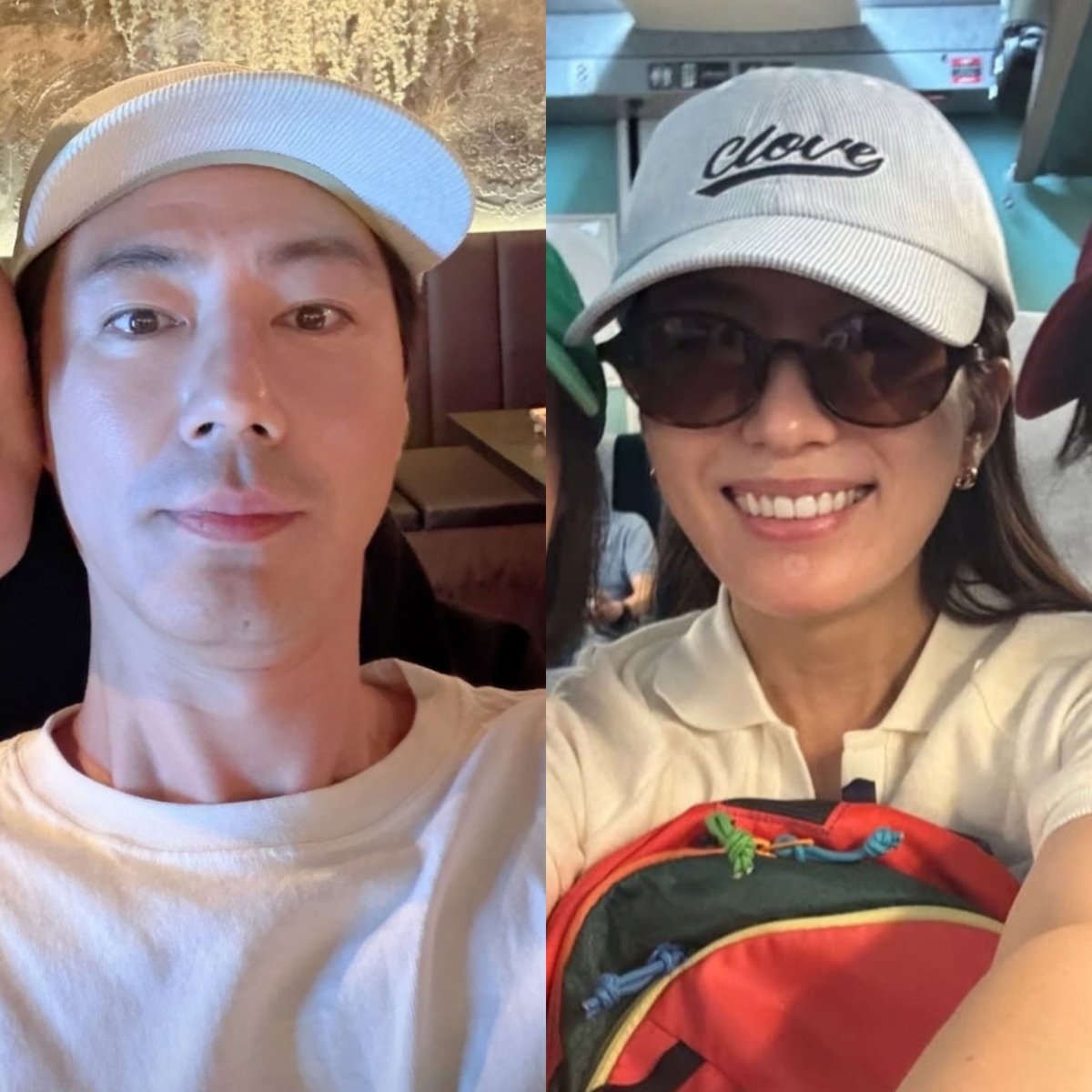 sakurahye21's tweet photo. Dusik and Mihyun wearing clove club cap 🍀 https://t.co/6413e0lBGb
