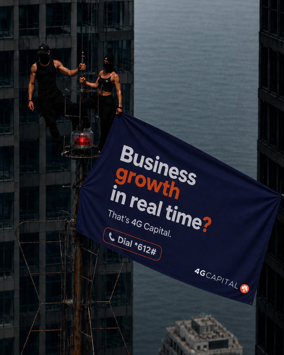4gCapital's tweet photo. Reaching new heights? Get the capital to get there. Dial *612# and climb faster. 😃 ⬆️ https://t.co/3YIWyrVTsE