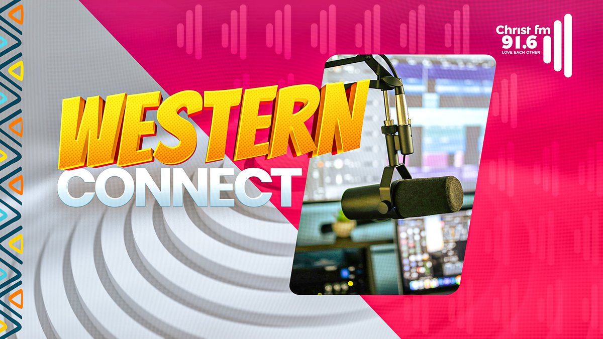 916ChristFm's tweet photo. Western Connect will be live. 🌍📻 Tune in for fresh western conversations, great music and uplifting vibes only on 91.6 Christ FM.
#WesternConnect #ChristFM #RadioVibes #StayTuned https://t.co/NfjTwJC0Em