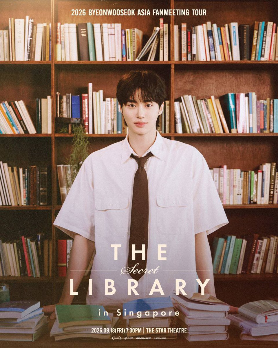 abdubasanchez_'s tweet photo. HTB / Ticketing Service  😚

BYEON WOO SEOK THE SECRET LIBRARY IN SINGAPORE 2026 

Sales Information : 
🍀  WCT 1st Membership - 9 July 2026 2PM 
🍀 General Sale - 10 July 2026 2PM https://t.co/hLf0uS4Gxa