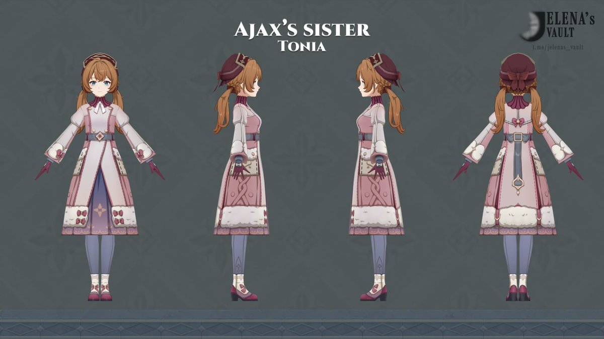 EliraEclipse's tweet photo. 7.0 LEAKS 
- 
- 
- 
This is what I fear the most... for the love of god PLEASE update old models Tonia's details are better this is unfair. 

To be fair she unironically looks better than many Snezhnaya characters, at least clothing wise https://t.co/Tn8kVYwDyX