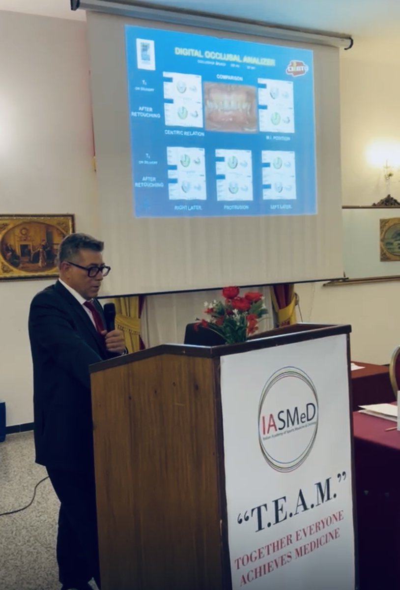 BauschFrance's tweet photo. Dr. Alberto Faucci during his presentation in the "IASMED Congress 2026", Naples 🇮🇹
I ❤️ OccluSense https://t.co/UbssCDQWMF