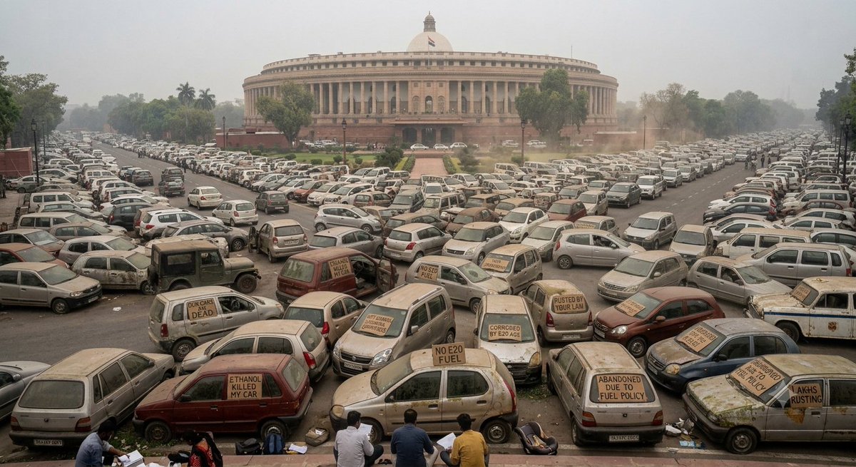 amitpagaria's tweet photo. #EthanolScam &amp; impact of it on non compatible vehicles. 
Mileage gets poor, jerks while riding / driving, corrosion.
I wld hv abandoned my vehicle at the parliament frvr &amp; let #gadkari have it if it ws not an EV. Imagine lakhs of ethanol destroyed cars just abandoned https://t.co/ScoVhsHjTg