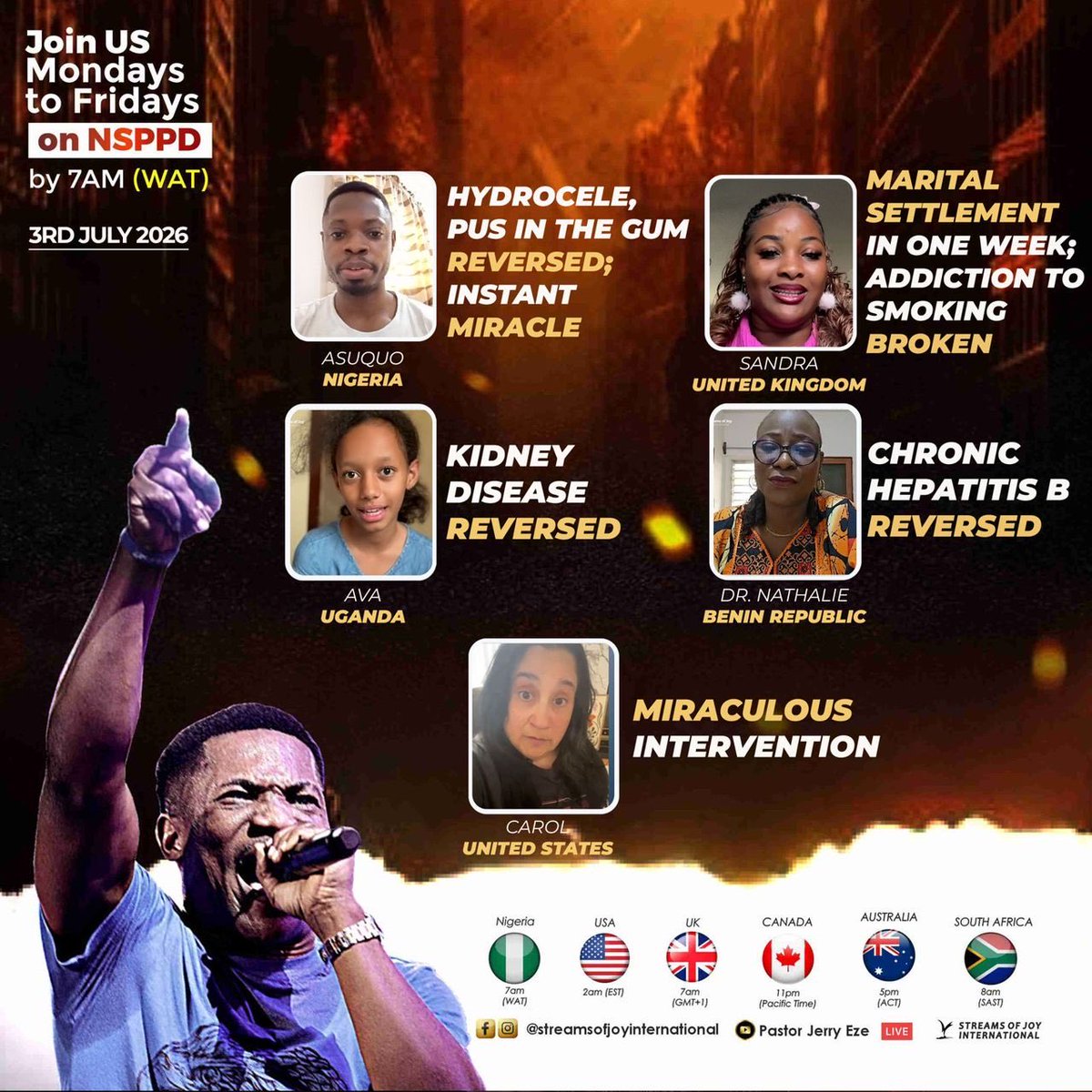 SOJToronto's tweet photo. THE GLORY OF GOD HAS TAKEN OVER!!🔥

What God cannot do does not exist!!!

#NSPPD
#7amfireprayers
#PastorJerryEze 
#StreamsofJoyToronto🇨🇦 
#StreamsOfJoyInternational https://t.co/MXR9rugYeB
