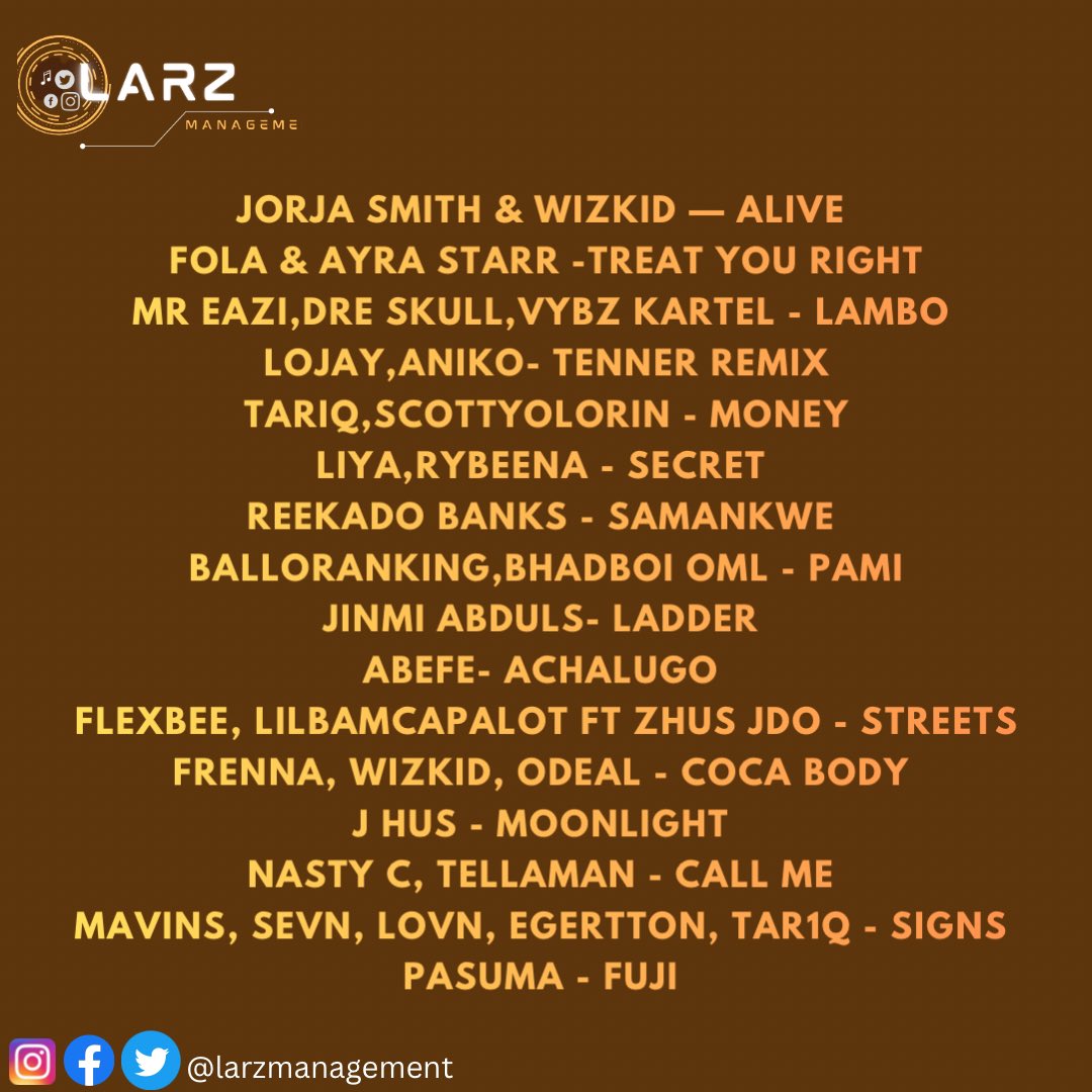 larzmanagement's tweet photo. New music Friday 🔥🔥🔥

https://t.co/88apU3f12o

Update your playlist https://t.co/3735xfW8ZS