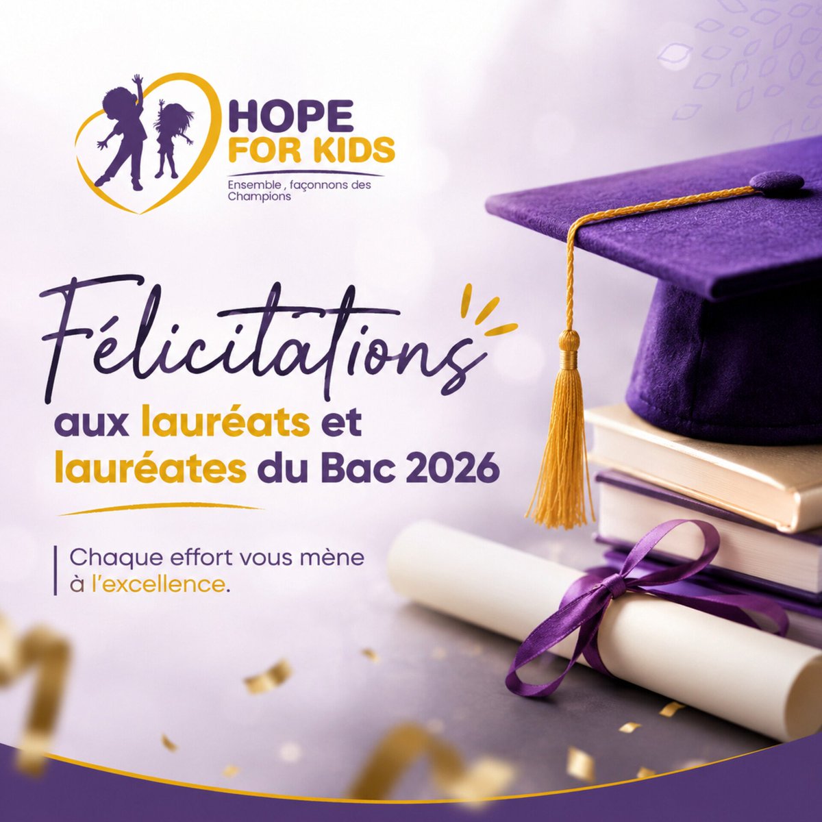 Nancy_ndallah's tweet photo. Félicitations à toutes nos championnes et tous nos champions au #Bac2026 du #Tchad.
Pour ceux qui ne sont pas admis, la porte du succès est toujours ouverte.
#HopeForKids toujours plus proche de vous.
#EducationPourTous #Bac2026 https://t.co/BBPYnQtikd