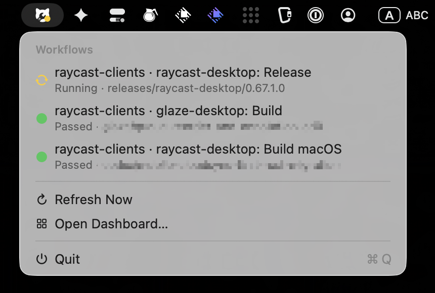 adilrc_'s tweet photo. built a small GitHub Actions tracker in Glaze for the occasion (with native notifications) https://t.co/q6CUlUcZos