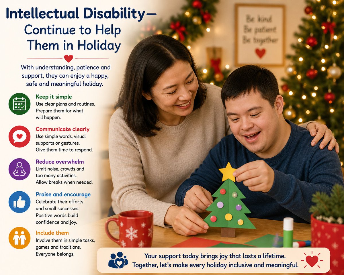 Tubitehorwanda's tweet photo. The holidays should be a time of joy, belonging, and inclusion for everyone.
Let's continue to support children and individuals with intellectual disabilities by creating safe, welcoming, and meaningful celebrations where every person is valued and included. https://t.co/ZcFaTly5Dj