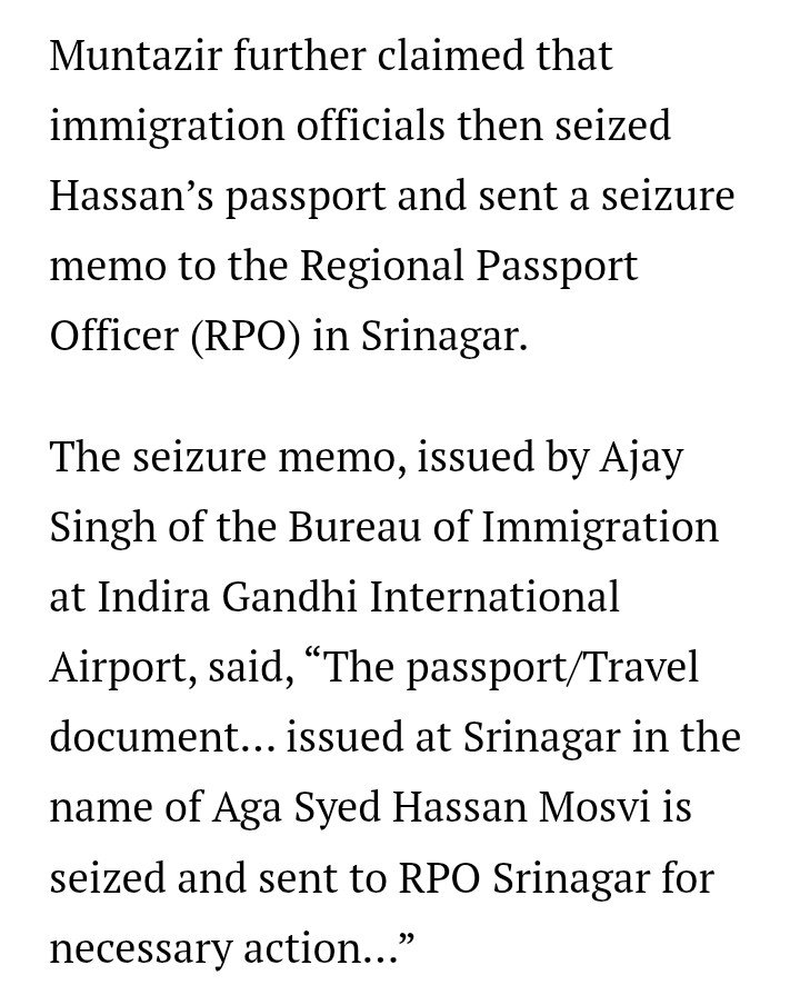 aglobalindian's tweet photo. 🚨 #Shia leader #AgaHassan stopped from boarding #Delhi - #Tehran flight for #AyatollahAliKhamenei  funeral, his son - PDP MLA Aga Muntazir Mehdi claims condition was set that- 

1) He won't say VS India 
(2) Won't talk on arrest made in #Kashmir  

⚡ WHICH HE DIDN'T ACCEPT https://t.co/WfvBkwgbEj