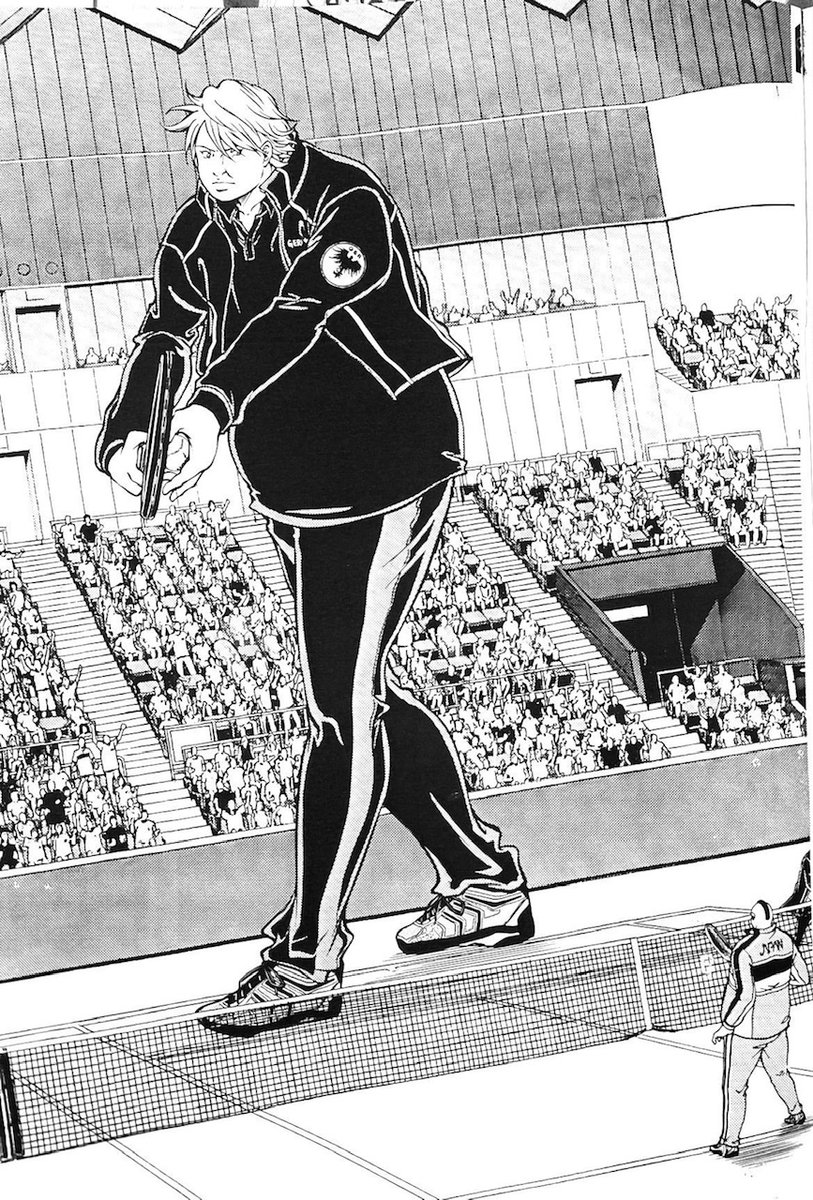 reij15060's tweet photo. @oricon_anime_ 該当シーンです
他にも
死んでも蘇ったり
相手を処刑したり
自分の存在を無にしたり
テニスでタイムループを起こしたり
謎の呪文で相手を精神崩壊させたり
相手の時間を奪って自身のみが止まった時間の中で自由に行動したり
相手の深層心理を具現化したり
相手のテニスを奪ったり
色々します https://t.co/2C5xIMynpg