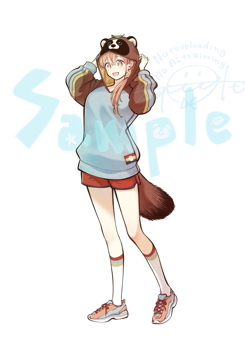 nagawatomo's tweet photo. おまタヌオンラインくじ描き下ろしイラスト！

本日は🍃ユキちゃん🍃

珍しく短パンです！ https://t.co/JVMDMWXbYw