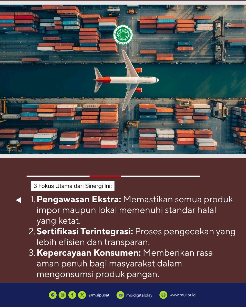 muipusat's tweet photo. Ekosistem pangan halal global terus berkembang pesat. Terbaru, Kuwait mengambil langkah strategis dengan memperkuat regulasi pangan halal mereka melalui kolaborasi erat antara Kementerian Urusan Islam dan Otoritas Pangan setempat.

Langkah ini bukan sekadar pembaruan kebijakan, tapi sebuah wujud nyata bahwa kualitas, keamanan, dan kehalalan produk harus dikawal bersama dari hulu ke hilir.

#MUI #IndustriHalal #HalalFood #HalalEcosystem #UpdateIndustri