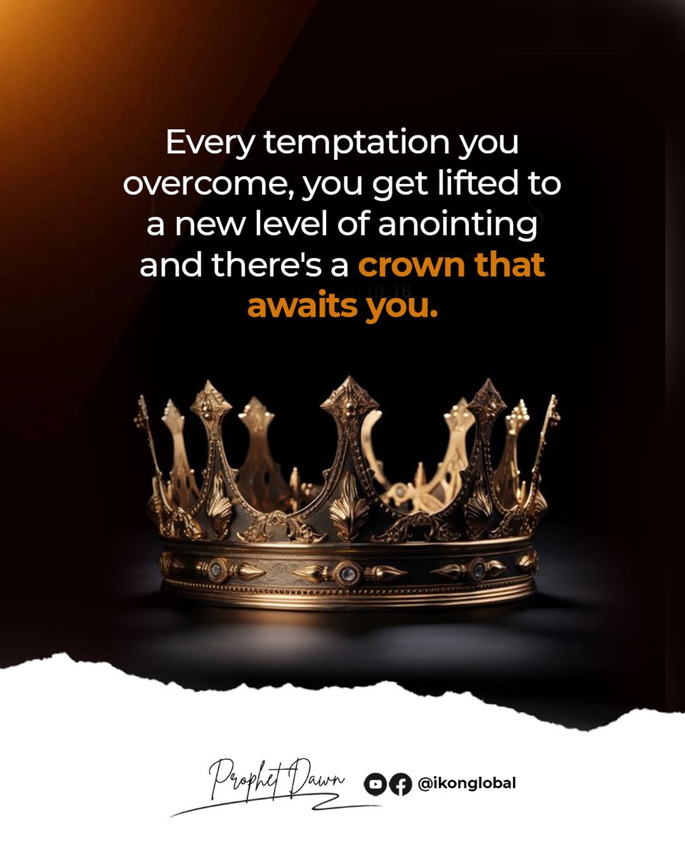 prophetdawn1's tweet photo. #prophetdawn
#temptations
#global
#crown
#newlevel
#anointing
#prophecy https://t.co/6oCD4cnXBd