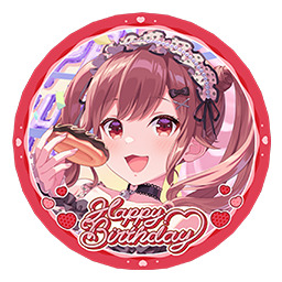 芽衣誕生日ギフト配布🎁／ 全マネージャーに芽衣の誕生日缶バッジ