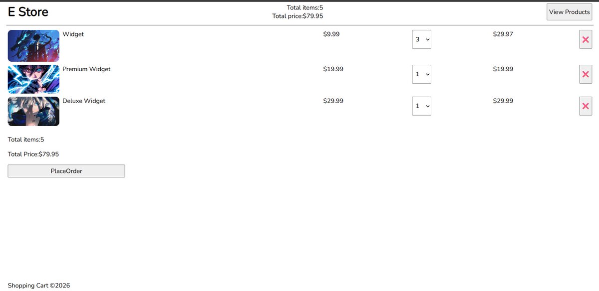 SScodings's tweet photo. Completed the E-Store, will work on the frontend, but it's complete for now, and it marks the end of the TypeScript phase
The Store has Products and Carts Window, and a place to order function https://t.co/dXbedkdoBK
