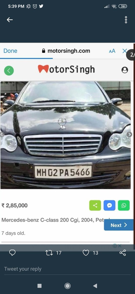 Yasmin2186's tweet photo. @NiteshRane said #DishaSalian was taken to her Malad home in a black Merc on the 8th June night from the party.

An unregistered black Merc was seen outside Sushant's house on 14June. Is it the same Sachin Vaze car? This car was on sale post 14June at 'Motor Singh'. @CBIHeadquarters 🦜
@DoPTGoI @IPS_Association
Ranes Statement In SSRCase
#JusticeForSushantSinghRajput 
#JusticeForDishaSalian