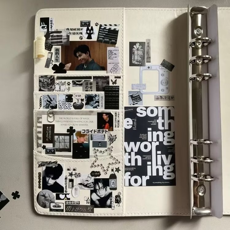Jollynyn's tweet photo. pondphuwin and dewtee themed binder 🤍  #LynCollections . https://t.co/OTpfXqnBcd